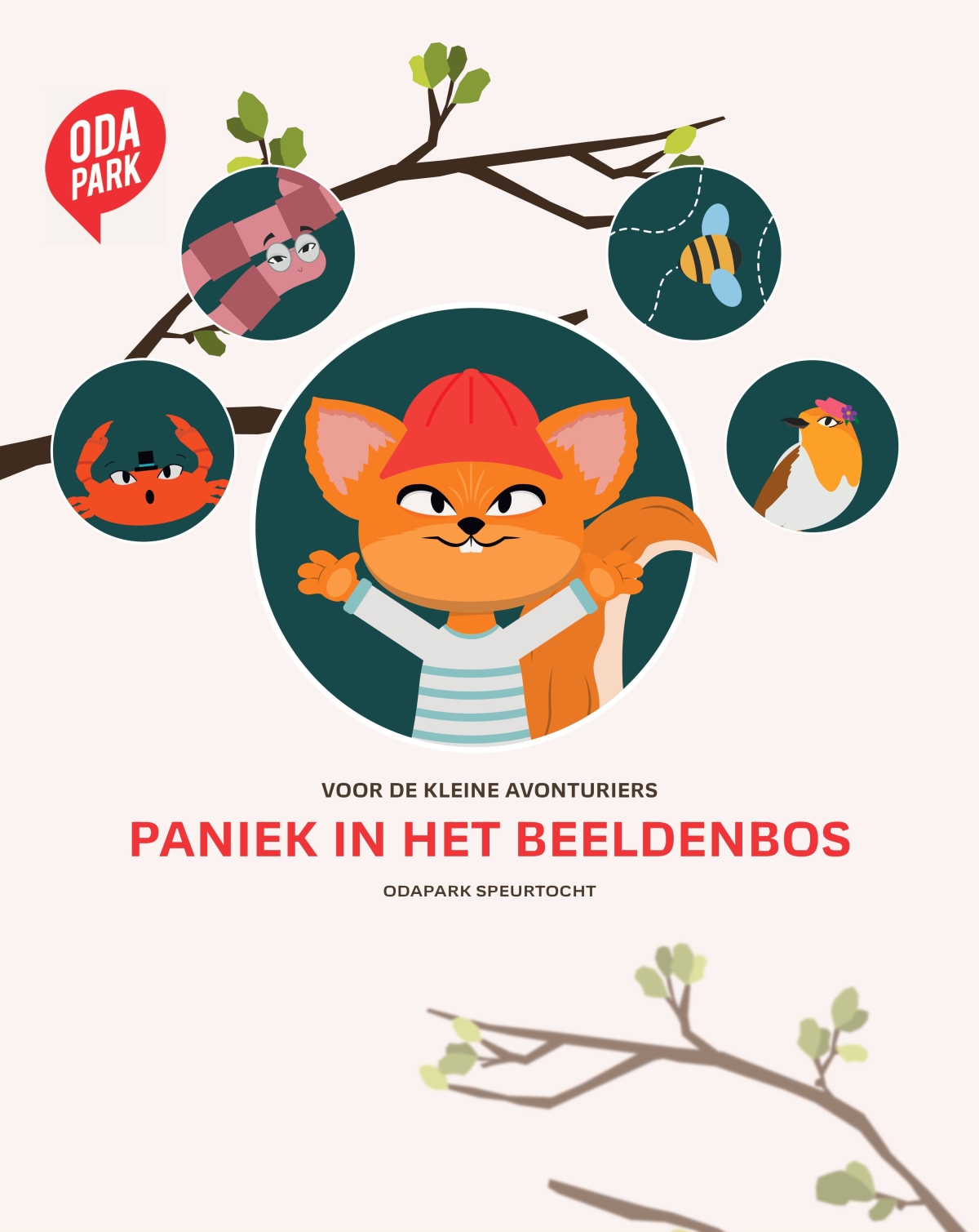 Paniek in het beeldenbos!